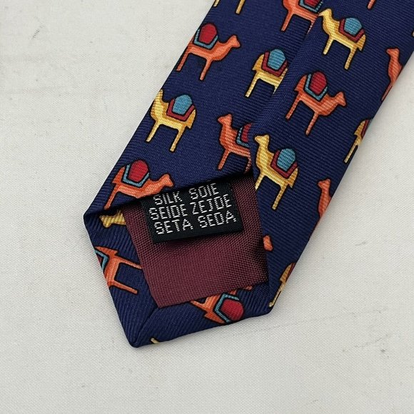 Lock & Co London Men’s Llama Multicolor Silk Tie - Picture 7 of 10